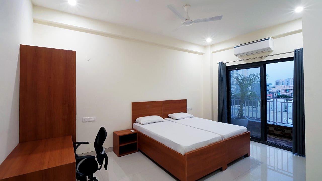 Studio sleeping area