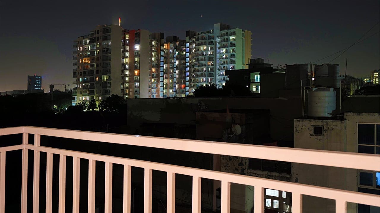 Terrace after dark